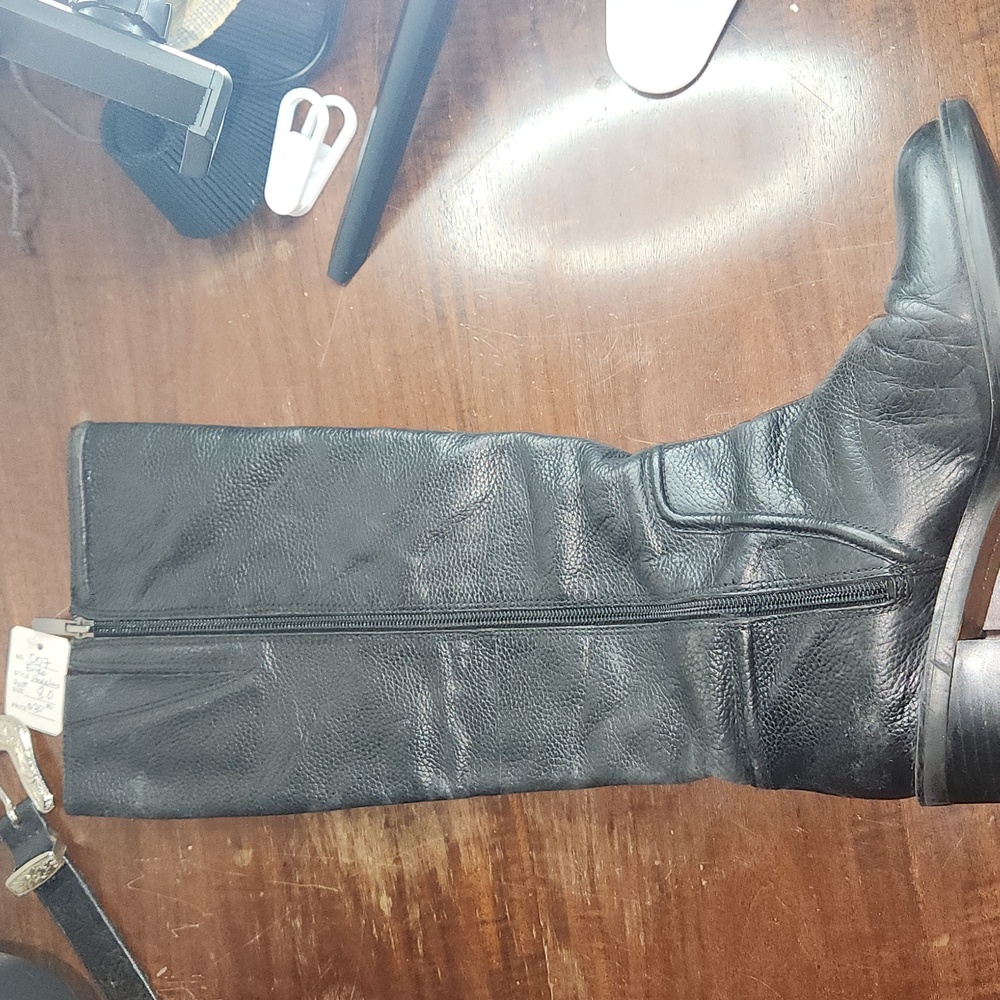 Black Boots size 8 vintage pre owned - Picture 8 of 12